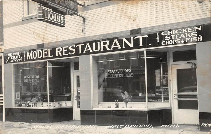 Model Restaurant - 1940S Post Card View (newer photo)